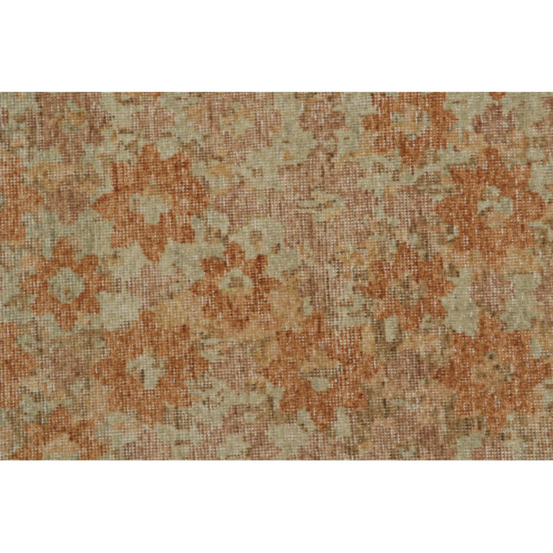 Distressed Homage Hand Knotted Wool Animal Print Area Rug, Rectangle 10' x 14'