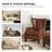 Ameliah Genuine Leather Wingback Chair-207342223