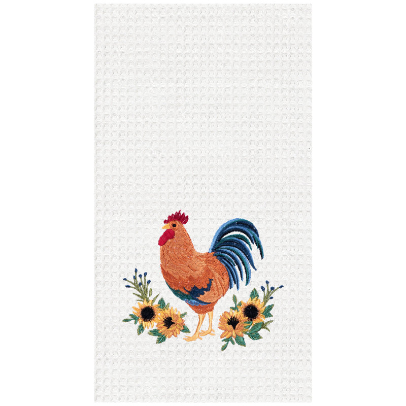 Débarbouillette gaufrée Rooster