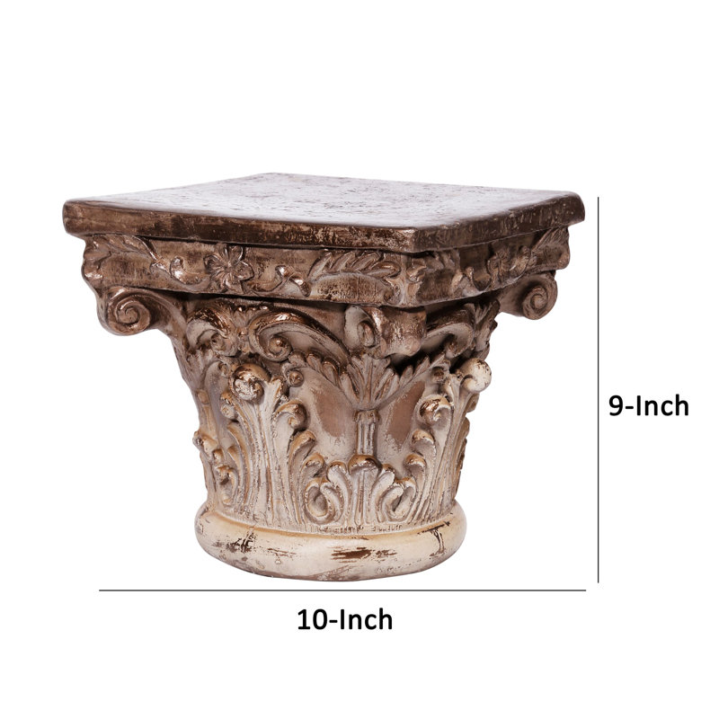 Nicolao Stainless Steel Top End Table