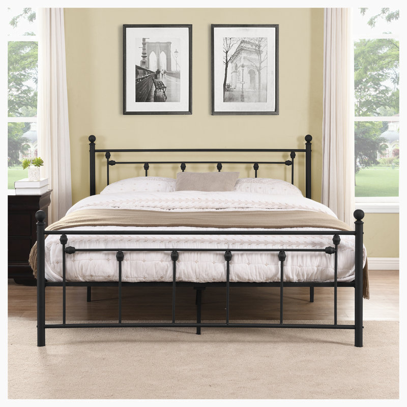 Lit plateforme Angela, Grand, Noir