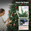 Arbre de Noël 7,5 pi avec lumières à spectre complet, contrôle intelligent de l'application, arbre de Noël à charnières larges et à assemblage facile-121054201