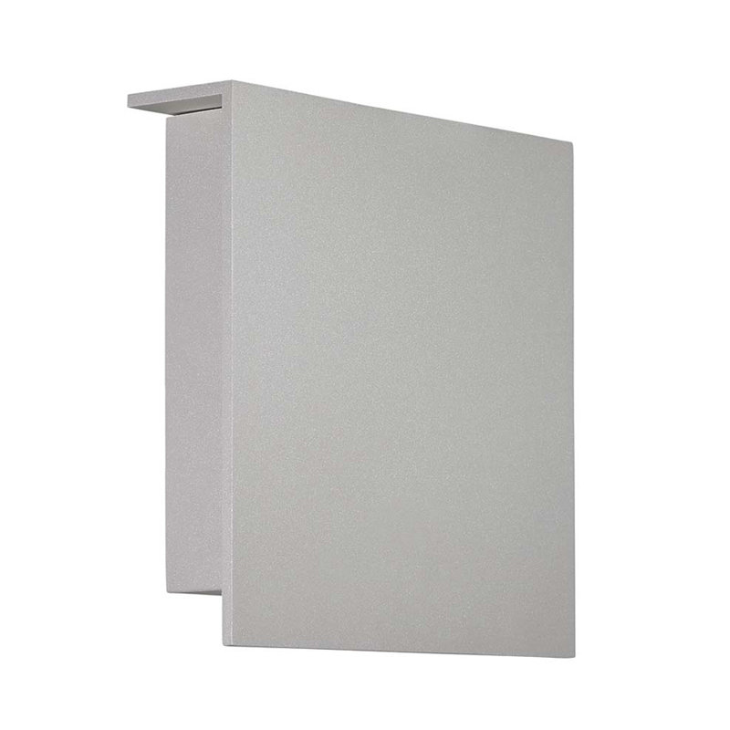 Lumière carrée pour cloison d'extérieur, Bronze, H 10 po x l 10 po x P 2,375 po