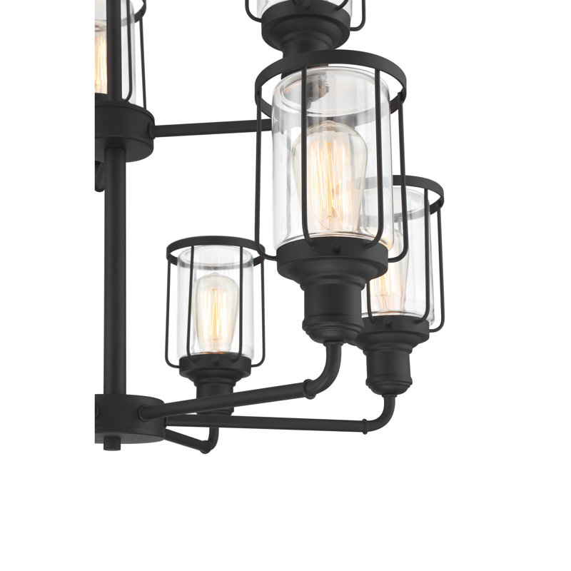Leyden 9 - Light Dimmable Tiered Chandelier
