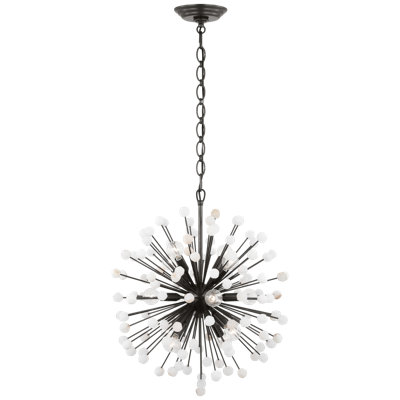 Lys 12 - Light Solid Brass Chandelier by Suzanne Kasler