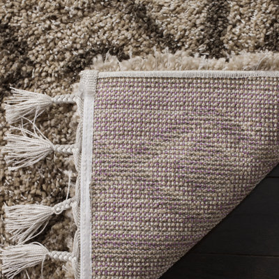 Imraan Fringe Shag 200 Performance Geometric Rug