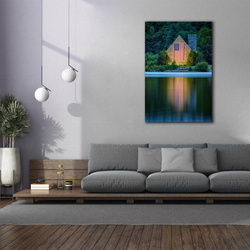«The Old Stone Church At Blue Hour» par Rick Berk, art mural sur toile, H 60 po x l 40 po