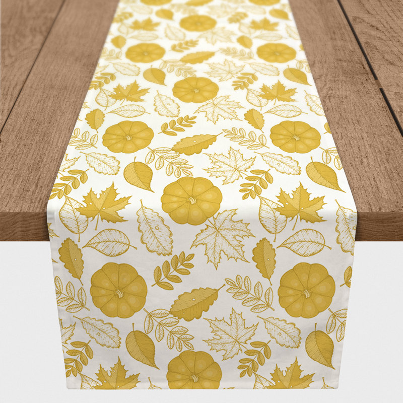 Chemin de table Safira, 90 po x 16 po, Jaune