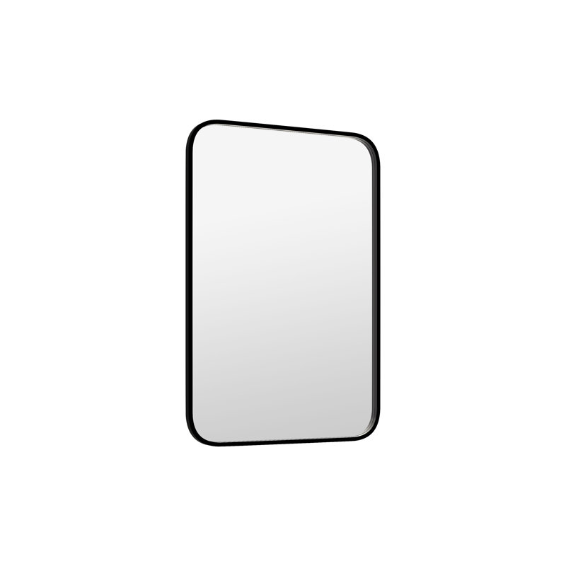 Cadre rectangulaire en métal Ajax 24 x 36 avec coin rond, Noir mat