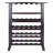 Taggert 24 Bottle Floor Wine Bottle & Glass Rack in Dark Espresso, 35.67'' H X 31.5'' W X 15.75'' D-932481230