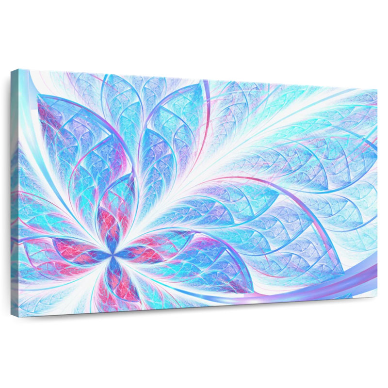 Avery Fractal Floral Abstract, 24" H x 36" W
