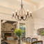 Lustre classique à 6 lumières de style bougie Otho