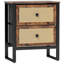 50 cm W Steel Bedside Table