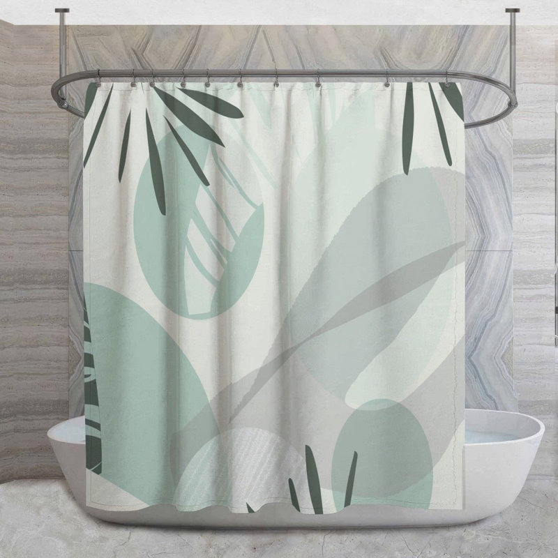 Rideau de douche Tropical, H 93 po x l 70 po