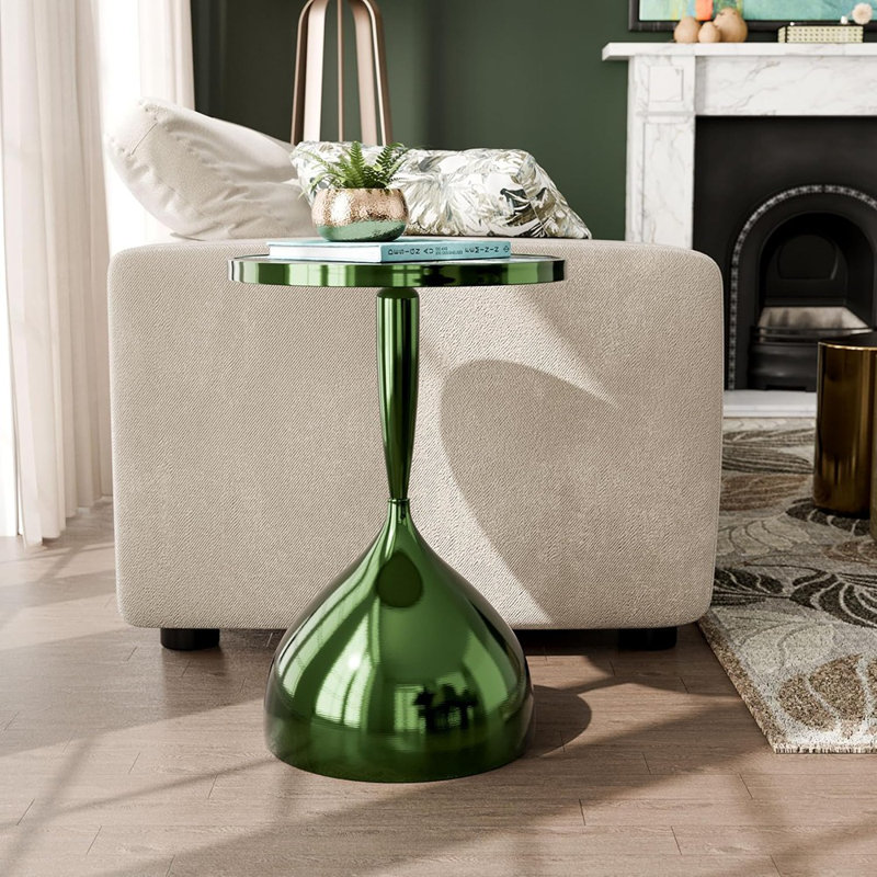Table de bout ronde de 24 po Halric Modern