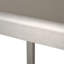 Table de bar d'extérieur en aluminium avec plateau en verre de 43 po, finition grise