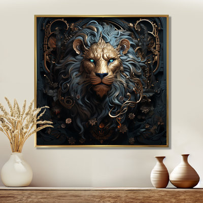 Majestic lion II - Lion, art mural