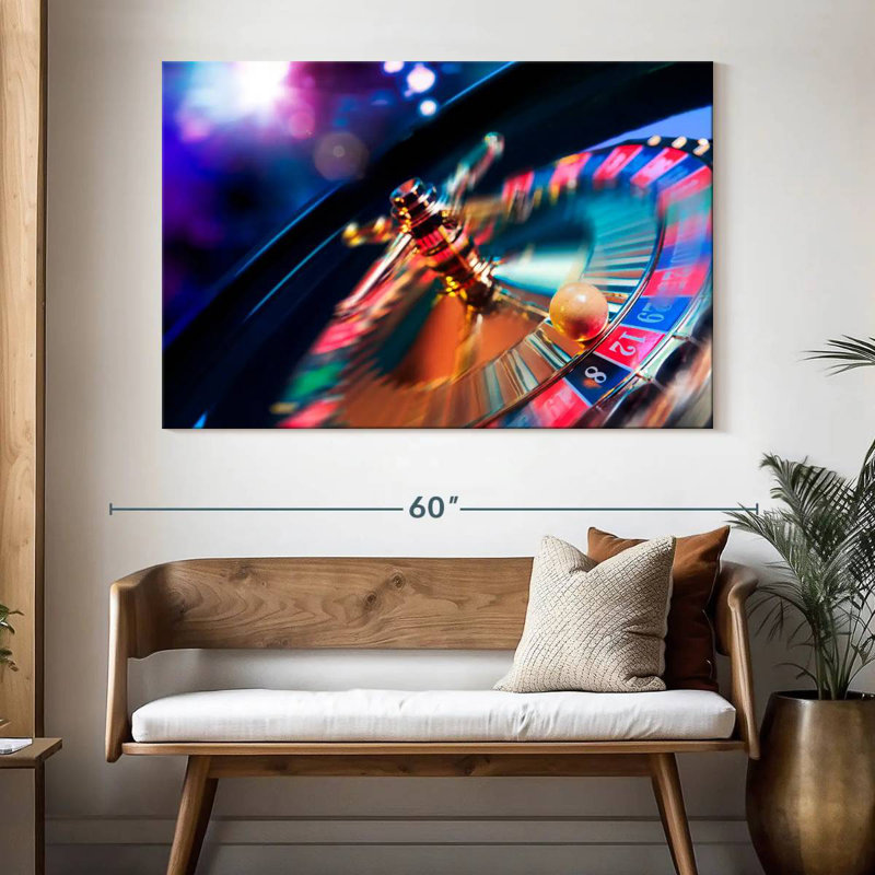 Senne Spinning Neon Roulette, H 34 po x l 51 po