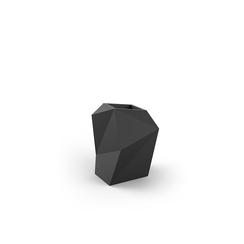 Pot à fleur en résine Faz, Noir, H 27,5 po x l 25,75 po x P 21,75 po