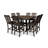 POLYWOOD Vineyard 9-Piece Nautical Trestle Bar Set-29563496