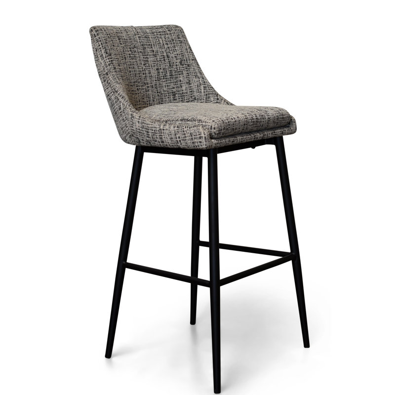 Charlz Bar Stool, Gray, Bar Stool (29" Seat Height)