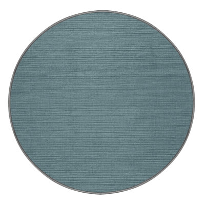 Machine Washable Solid Gray Area Rug