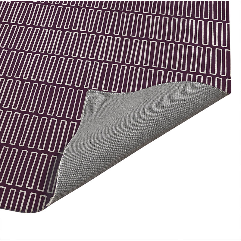 Tapis de cuisine Block Maze, Aubergine, Rectangle 5 pi x 7 pi