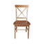 Chaise d'appoint à dossier croisé en bois massif Bellmead-2136377058