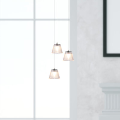 Luminaire suspendu 3 lumières DEL Atkin
