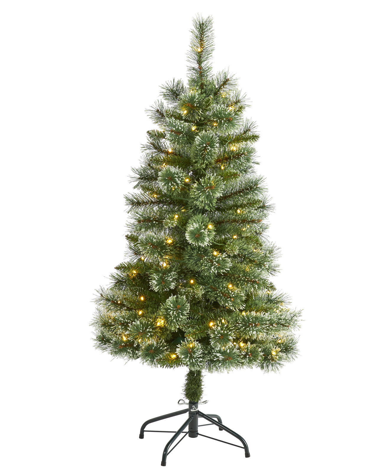 Lighted Artificial Christmas Tree, 4' H