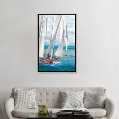 "Single Sail I" par Allison Pearce, reproduction d’art