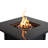 Aecca Square Steel Propane Fire Pit-507057028