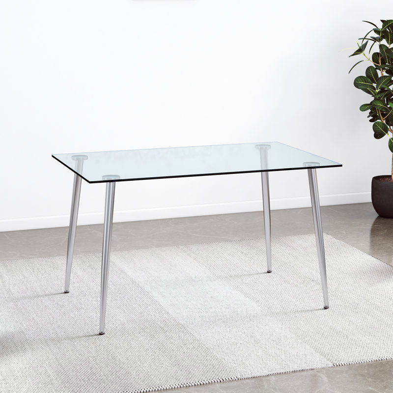 Table rectangulaire en verre Modern Modern