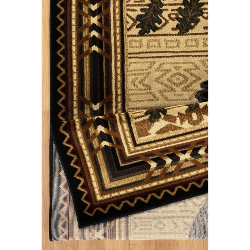 2 Ft. X 3 Black Polypropylene Area Rug, Stain-, For Frequent Home Use, Adds Style To Room Elegance, Rectangle 2' x 3'