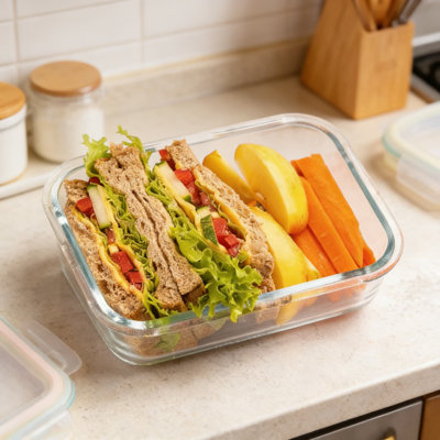 35-Piece Glass Food Storage Container Set With Airtight Lids - BPA-Free, Leakproof Meal Prep Containers, Microwave, Freezer & Oven Safe, Includes Bonus Condiment Cups