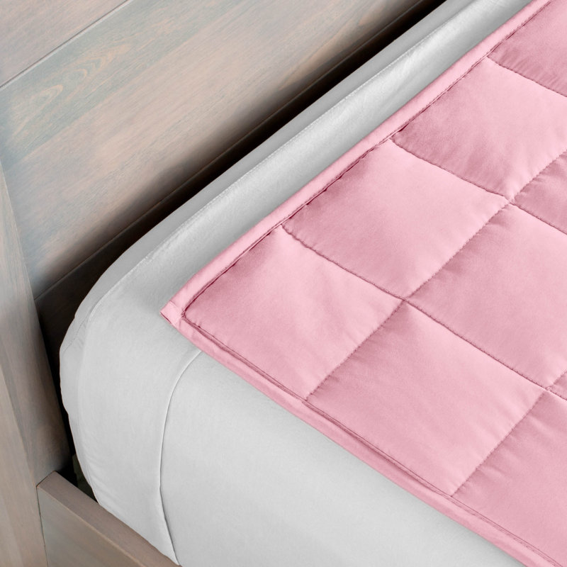 Couverture en coton sergé, l 60 po x L 80 po, Rose clair, 20 lb