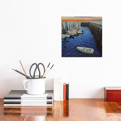 Chebeague Island Docks At Sunrise by Nick Savides - Print on Canvas