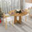 Round Dining Table For 4 - 47 Inch Farmhouse Kitchen Table, MDF Circle Table With Oak Finish, 300Lb Weight Capacity, Easy Assembly For Dining Room, Kitchen, Living Room - Spiced Round Table