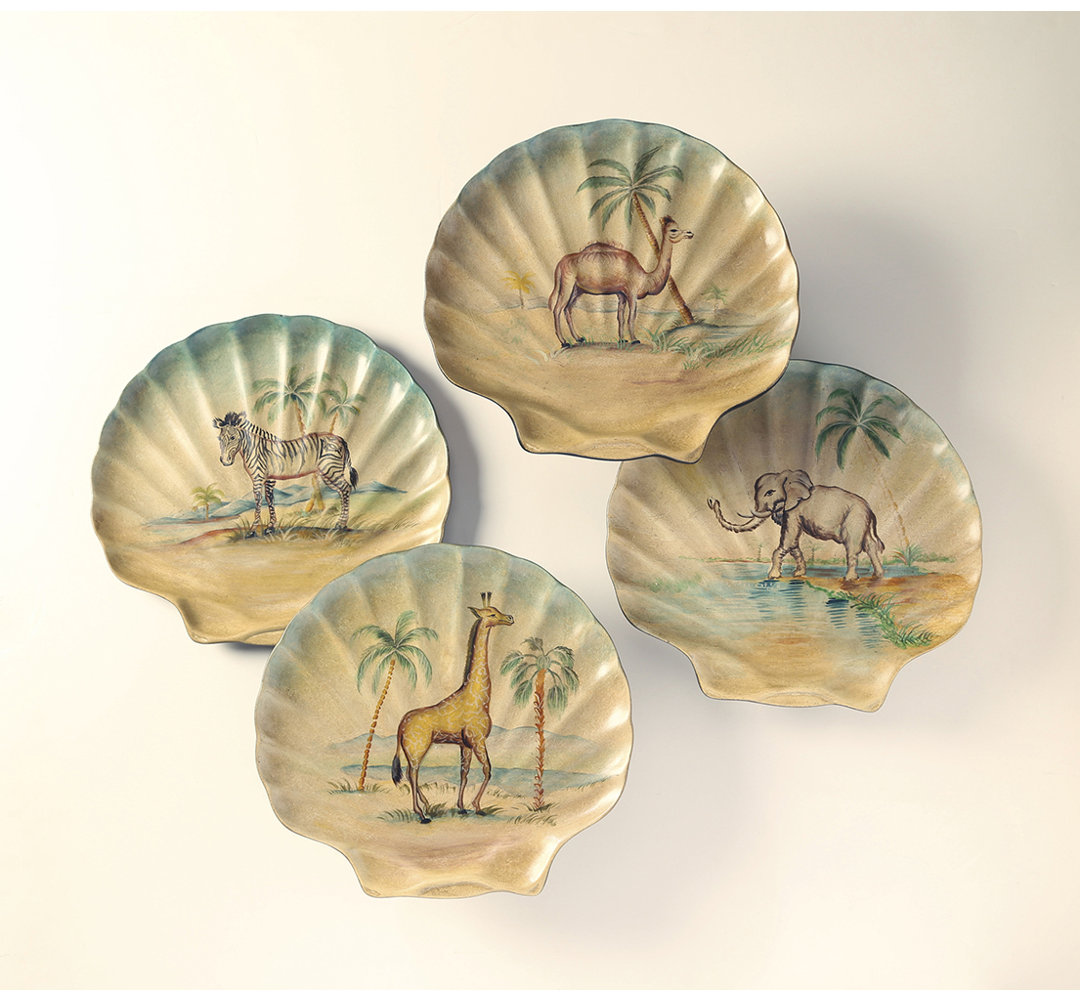 Marquette 4-Piece Animal Plate Set World Menagerie