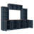 Farmhouse 88"W Entertainment Center With Charging Station-1707955828