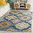 Deacon Damask Hand Tufted Wool Navy Area Rug-1683876406