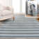 Rectangle Raygoza Striped Machine Woven Polyester Area Rug