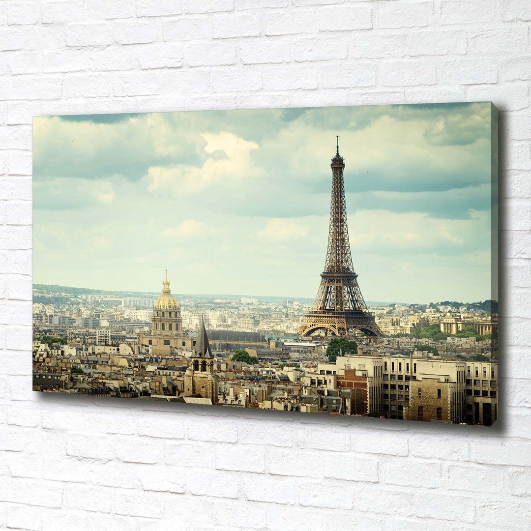Eiffel Tower Paris - Wrapped Canvas Print