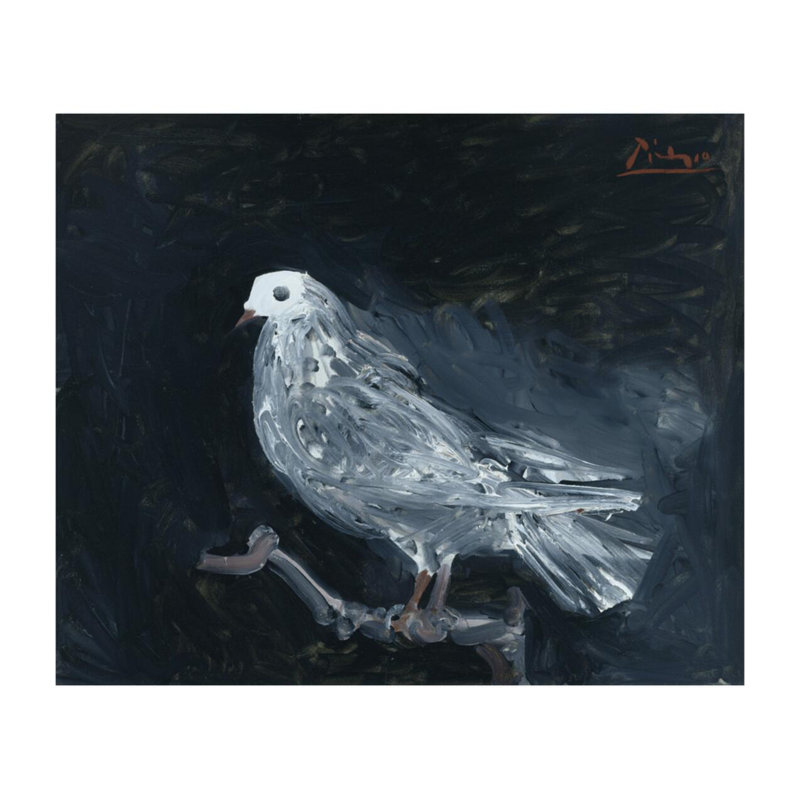 «Pigeon on a Perch» par Pablo Picasso - Estampe numérique, H 22 po x l 28 po