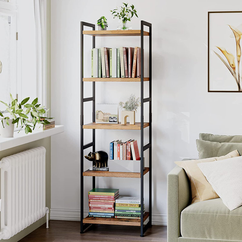 Cacho 150 cm H x 45 cm W Steel Etagere Bookcase, Vintage