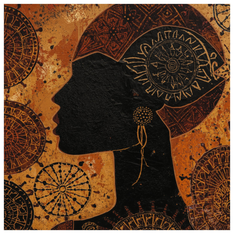 Rideaux de fenêtre de style africain Mandala, 50 po x 92 po - 1 panneau, Blocage