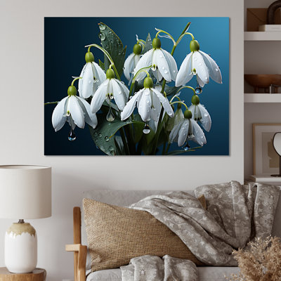 «Winter Snowdrop Flower», photographie sur toile III