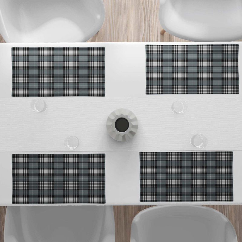 Polyester Plaid Rectangle Placemat