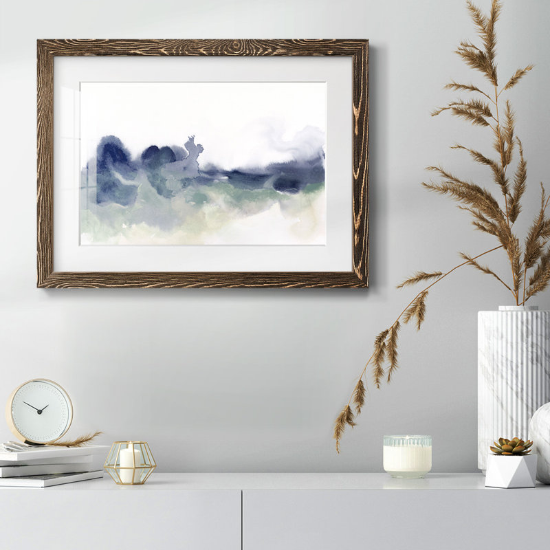Lake Fog I, Noyer, H 28 po x l 42 po x P 1,5 po