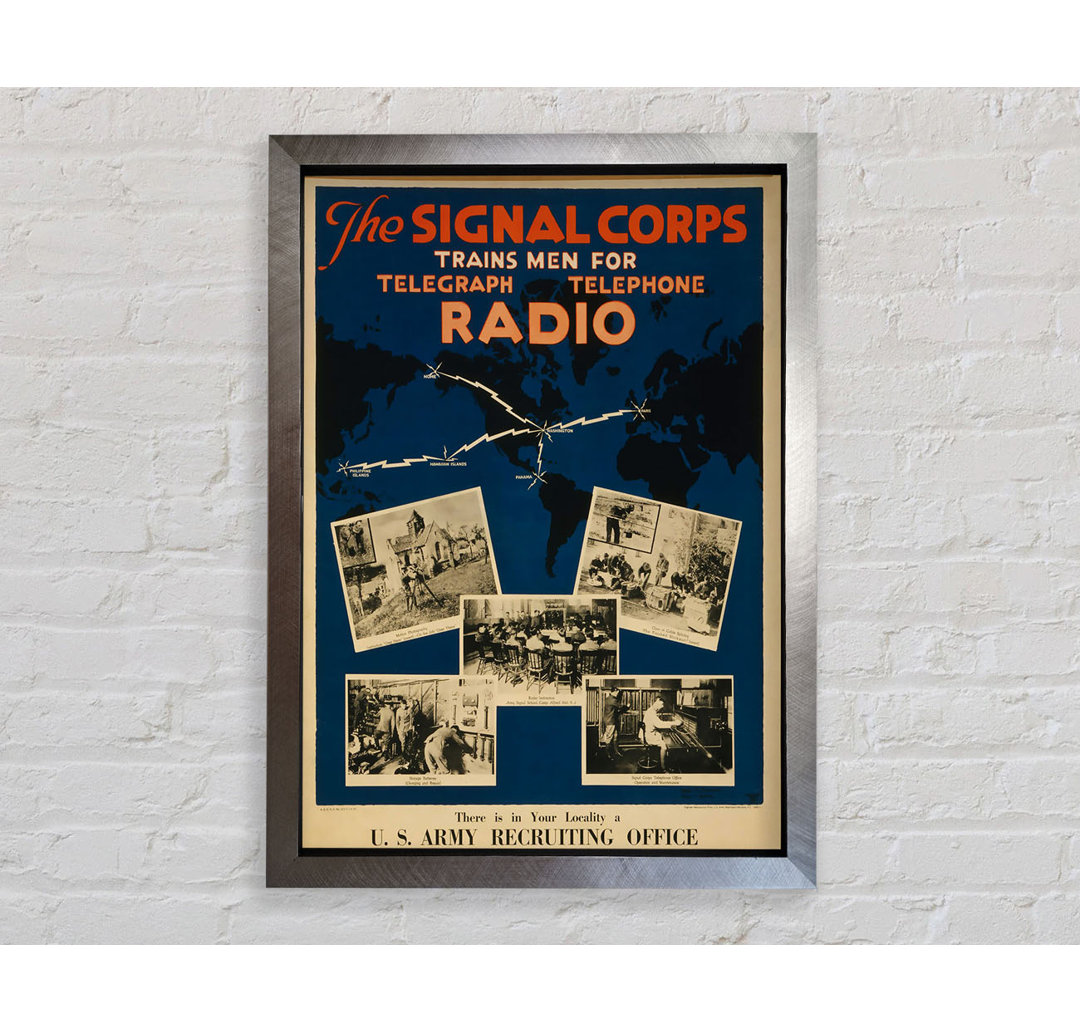 Gerahmter Kunstdruck Join The Signal Corps